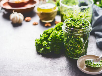 Boerenkool pesto met pasta