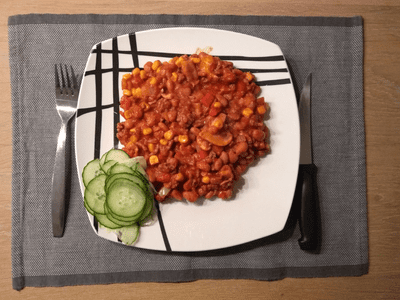 Chili con carne zonder pakje of zakje