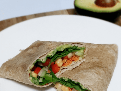 Vezelrijke lunchwrap