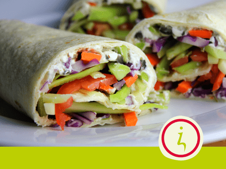 Vezelrijke lunchwrap
