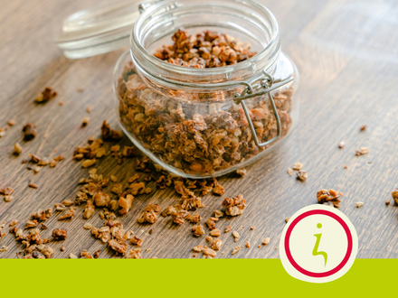 Zelfgemaakte granola