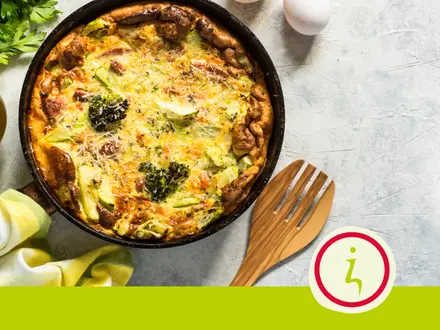 Groentefrittata met walnoten 