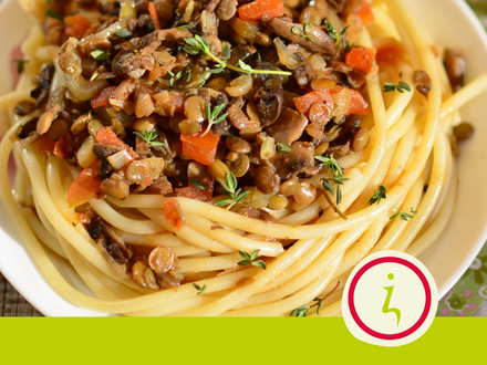 Linzen spaghetti