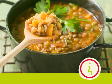 Veganistische stoofpot met zoete aardappel