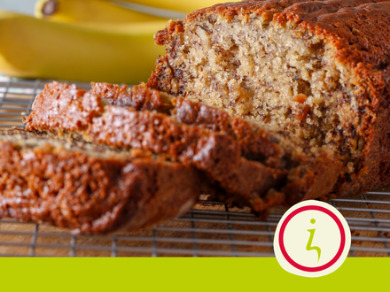 Pindakaas-bananenbrood