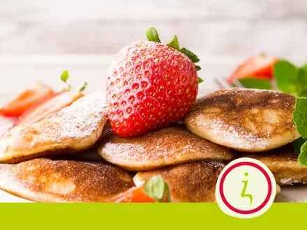Aardbei poffertjes